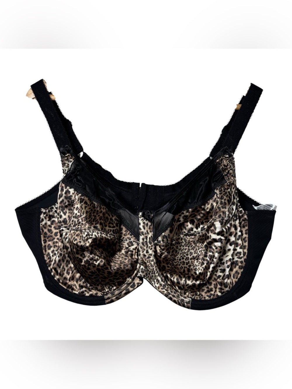 Goddess Bra 46DDD Leopard Black Lace Underwire Full Coverage Support GD6160 NEW